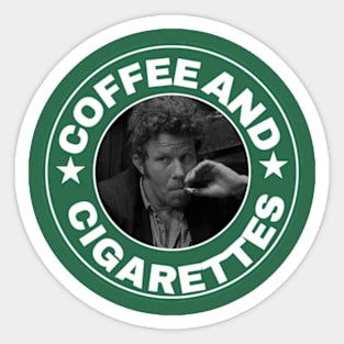 tom waits  coffee and cigarettes Sticker